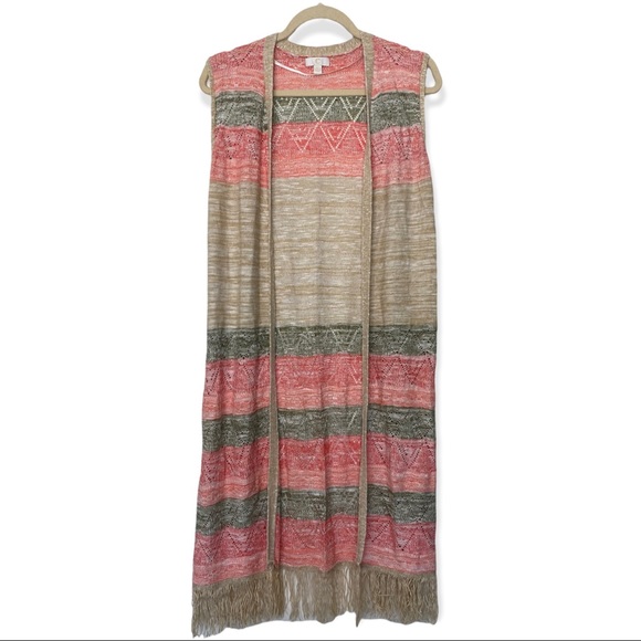 Boho Fringe Cardigan - Picture 2 of 7